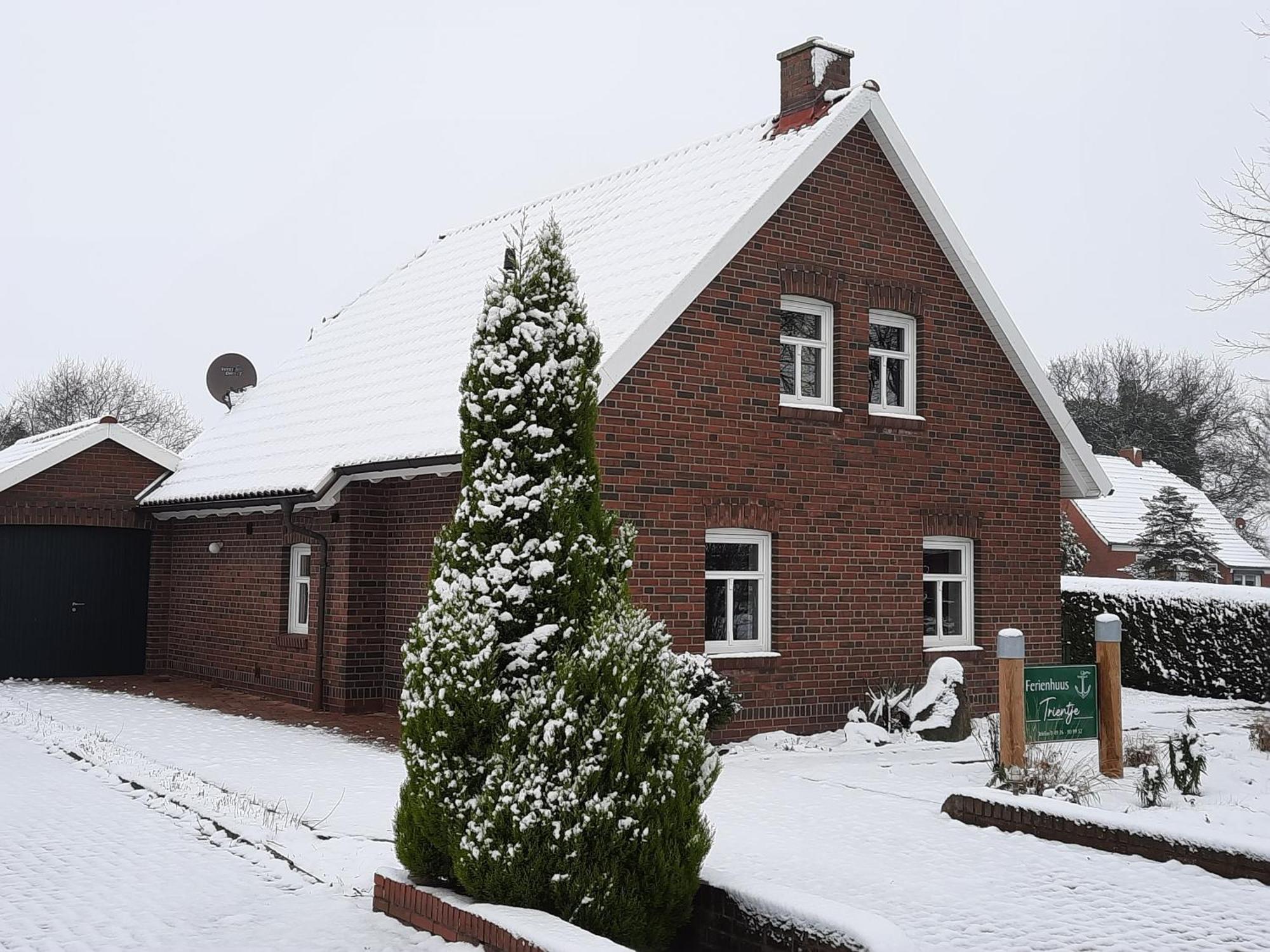 Tolles Ferienhaus In Pilsum - Ferienhaus Trientje - Mit Garten Und Ueberdachter Terrasse Exteriér fotografie